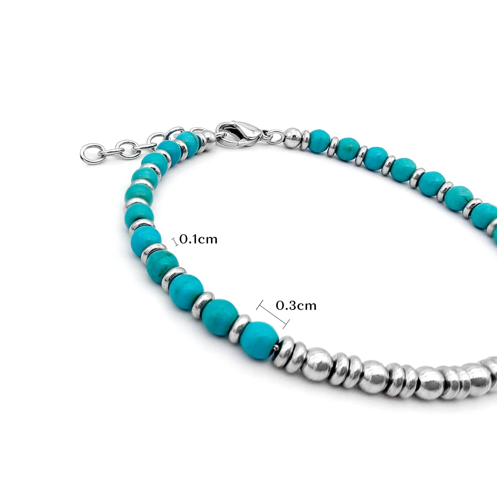 Natural Stone & Stainless Steel Beaded Bracelet Collection – Modern Minimal Style – | Metta Jewelry